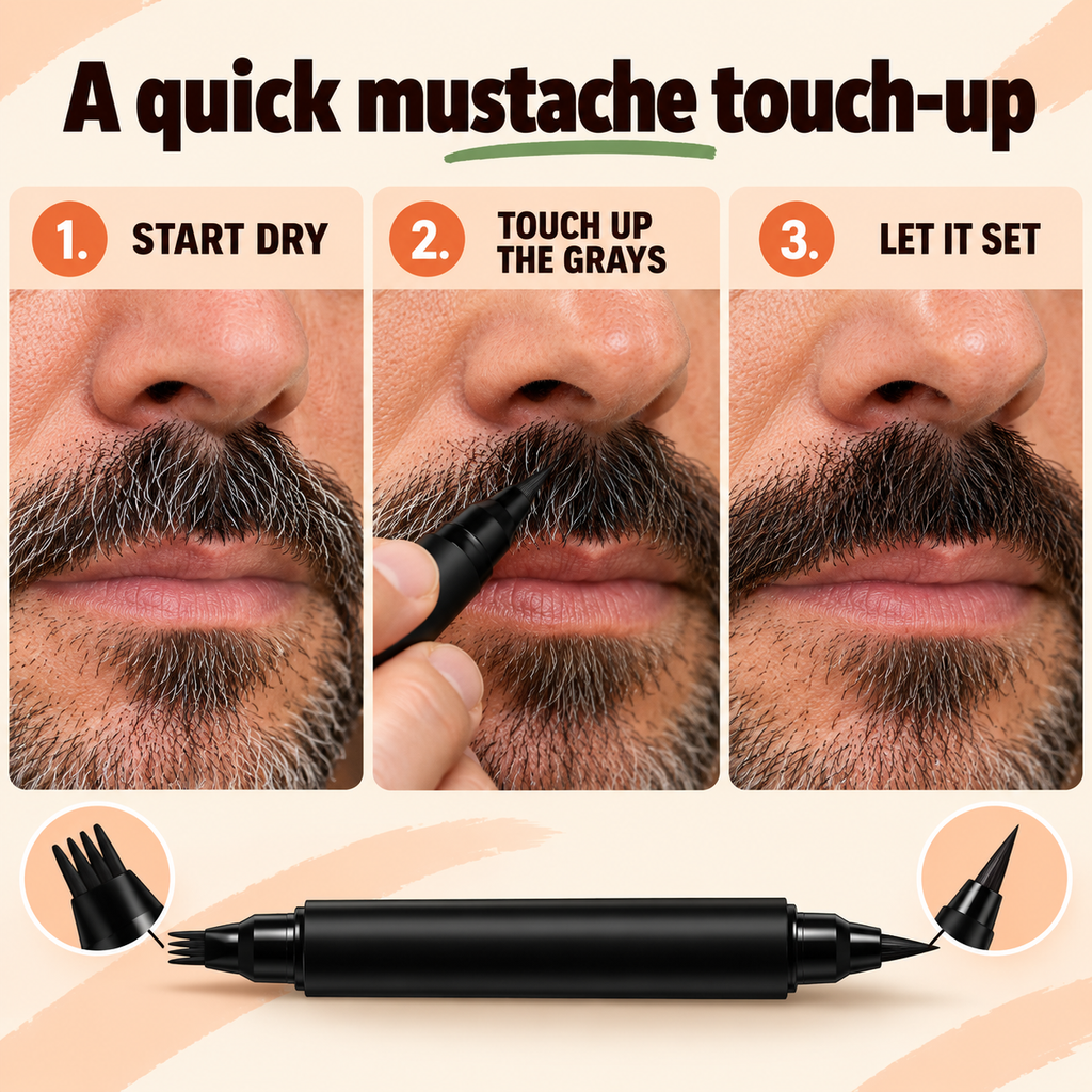 Mustache Gray Coverage Pen